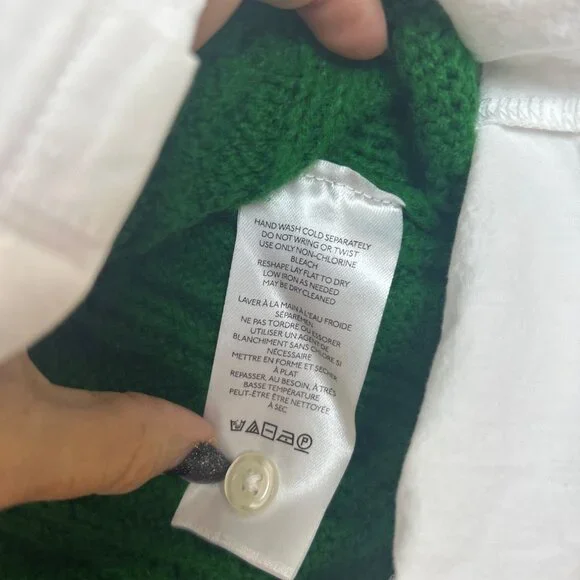 Maeve Green Cable Knit Sweater - Picture 7 of 11